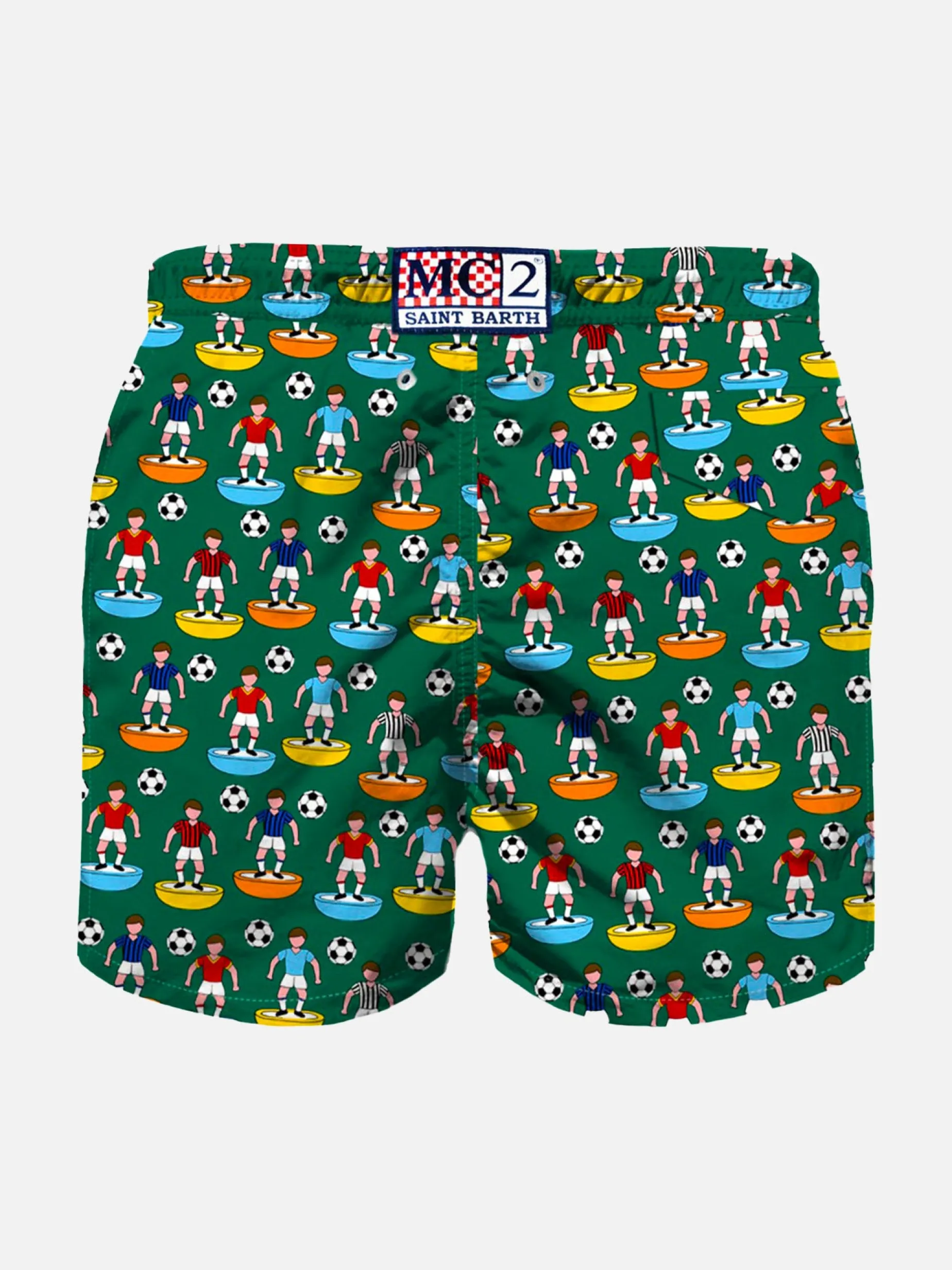 Badeshorts für Jungen mit Fußballaufdruck