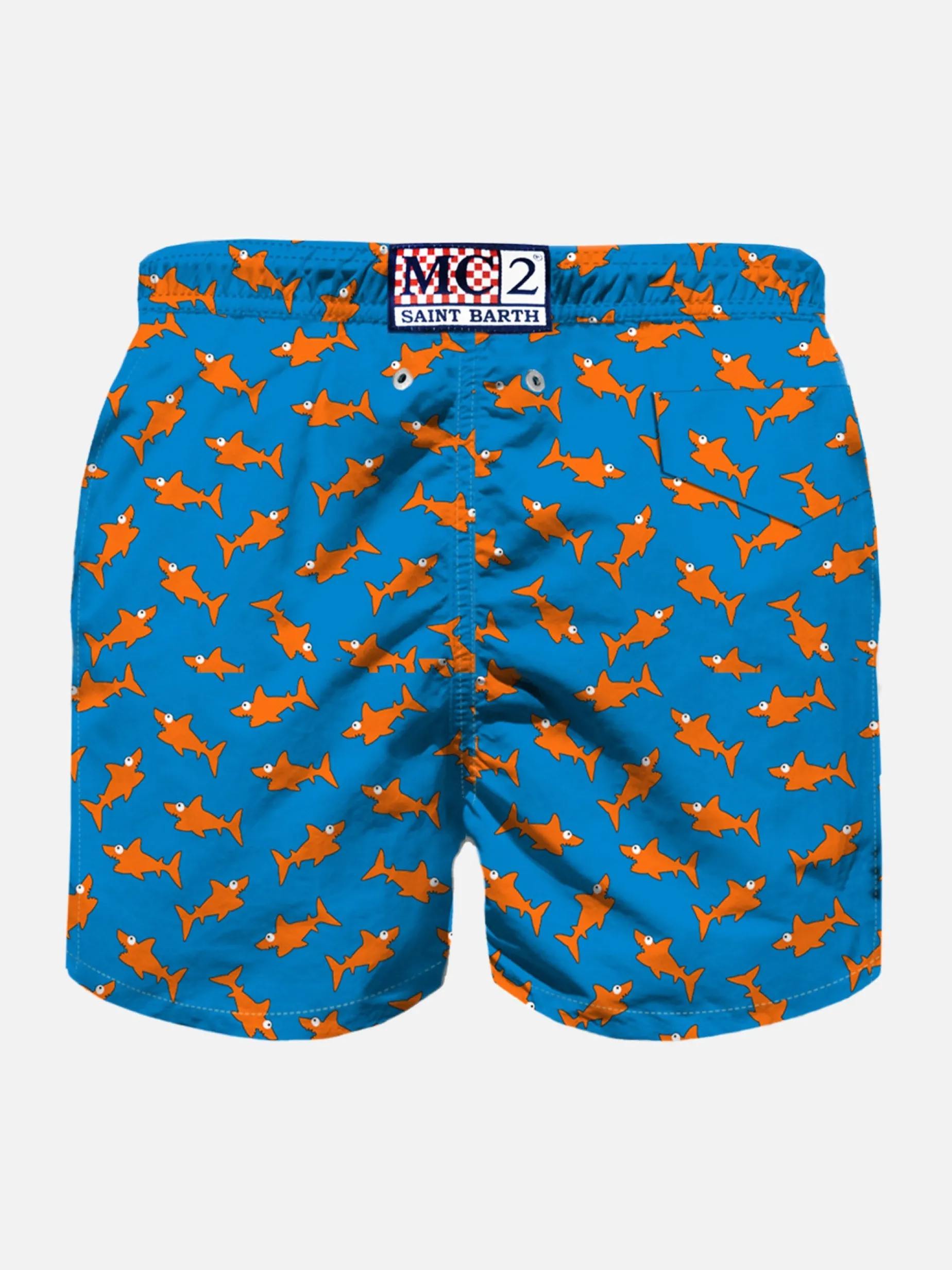 Badeshorts für Jungen mit Hai-Aufdruck