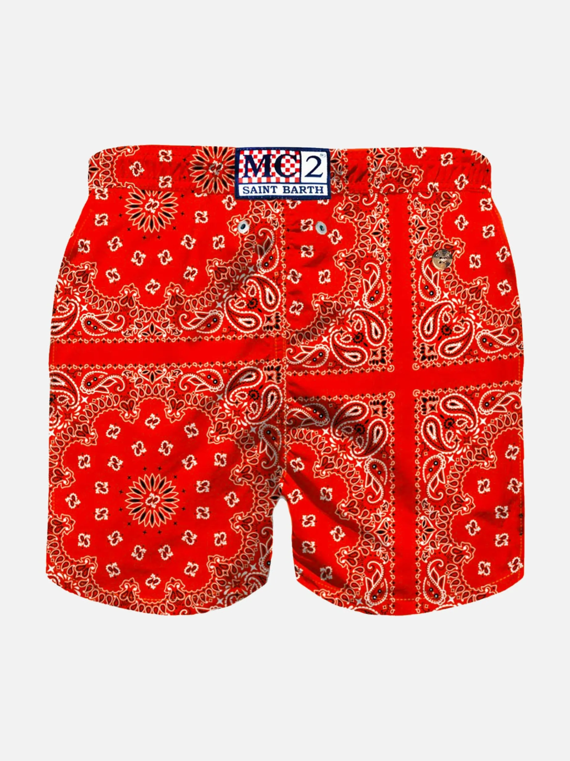 Badeshorts für Jungen mit Bandana-Print