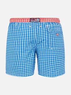 Badeshorts für Jungen mit Gingham-Print