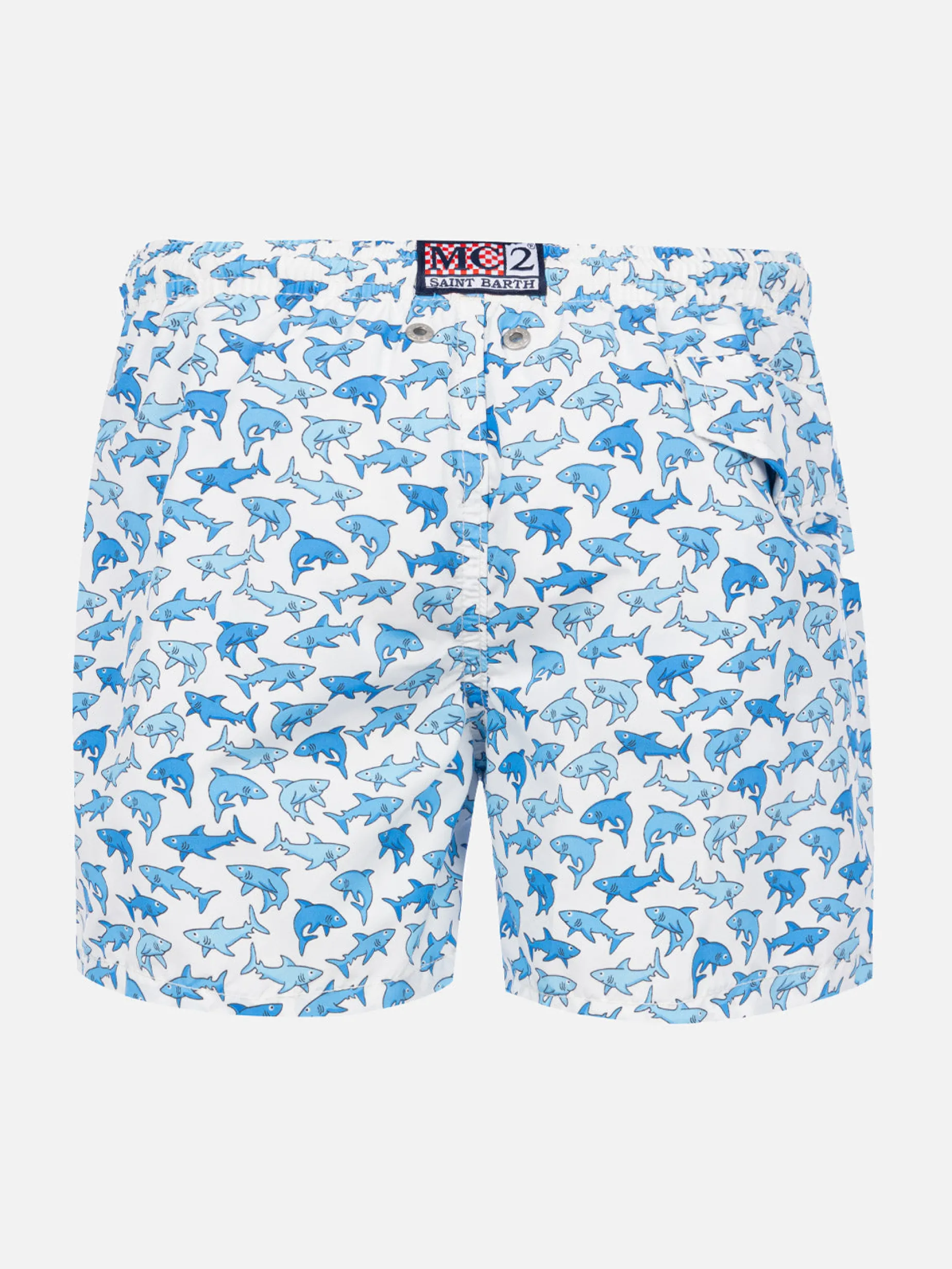 Badeshorts für Jungen mit Hai-Aufdruck