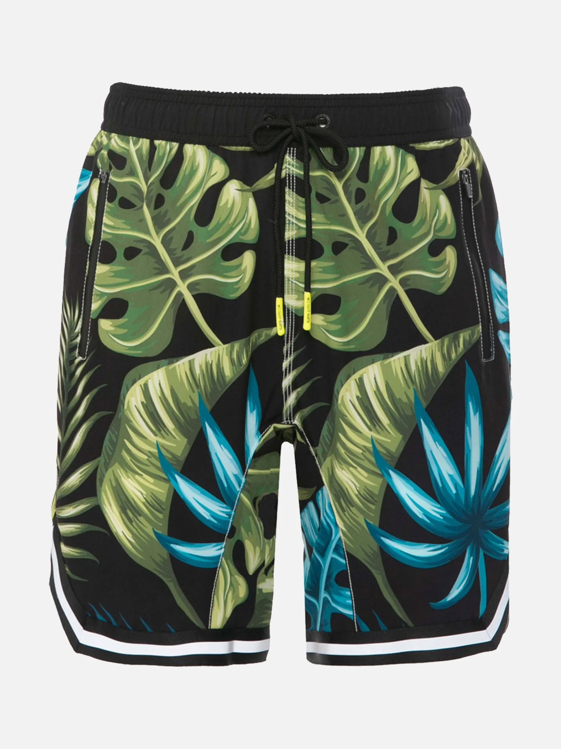 Badeshorts mit tropischem Print im Surf-Stil