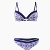 Balconette-Bikini mit Stickerei