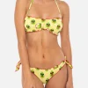 Bandeau-Bikini für Damen mit Avocado-Print