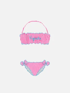 Bandeau-Bikini für Mädchen mit Viziata-Stickerei