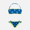 Bandeau-Bikini für Mädchen mit Sternenprint