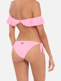 Bandeau-Bikini mit Rüschen