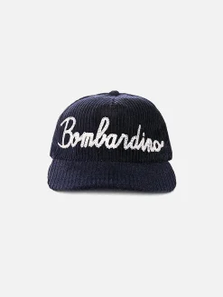 Baseballkappe aus Cord mit Bombardino-Stickerei