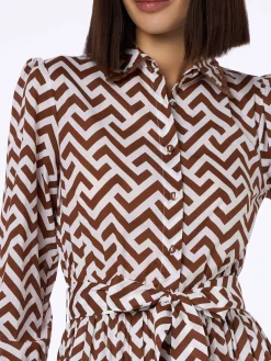 Baumwollkleid für Damen mit Zickzack-Print, Jensen