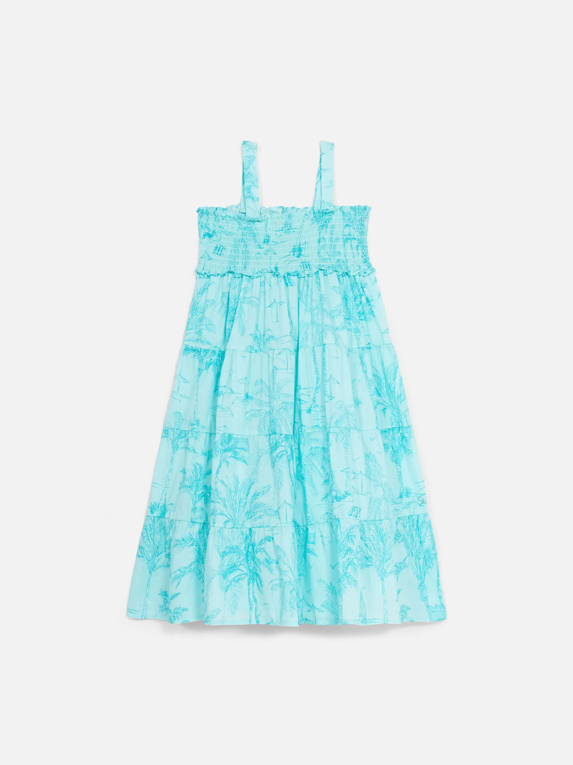 Baumwollkleid für Mädchen Jemine Jr mit Toile de Jouy-Druck