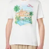 Baumwoll-T-Shirt für Herren mit Ibiza Padel Club-Stickerei