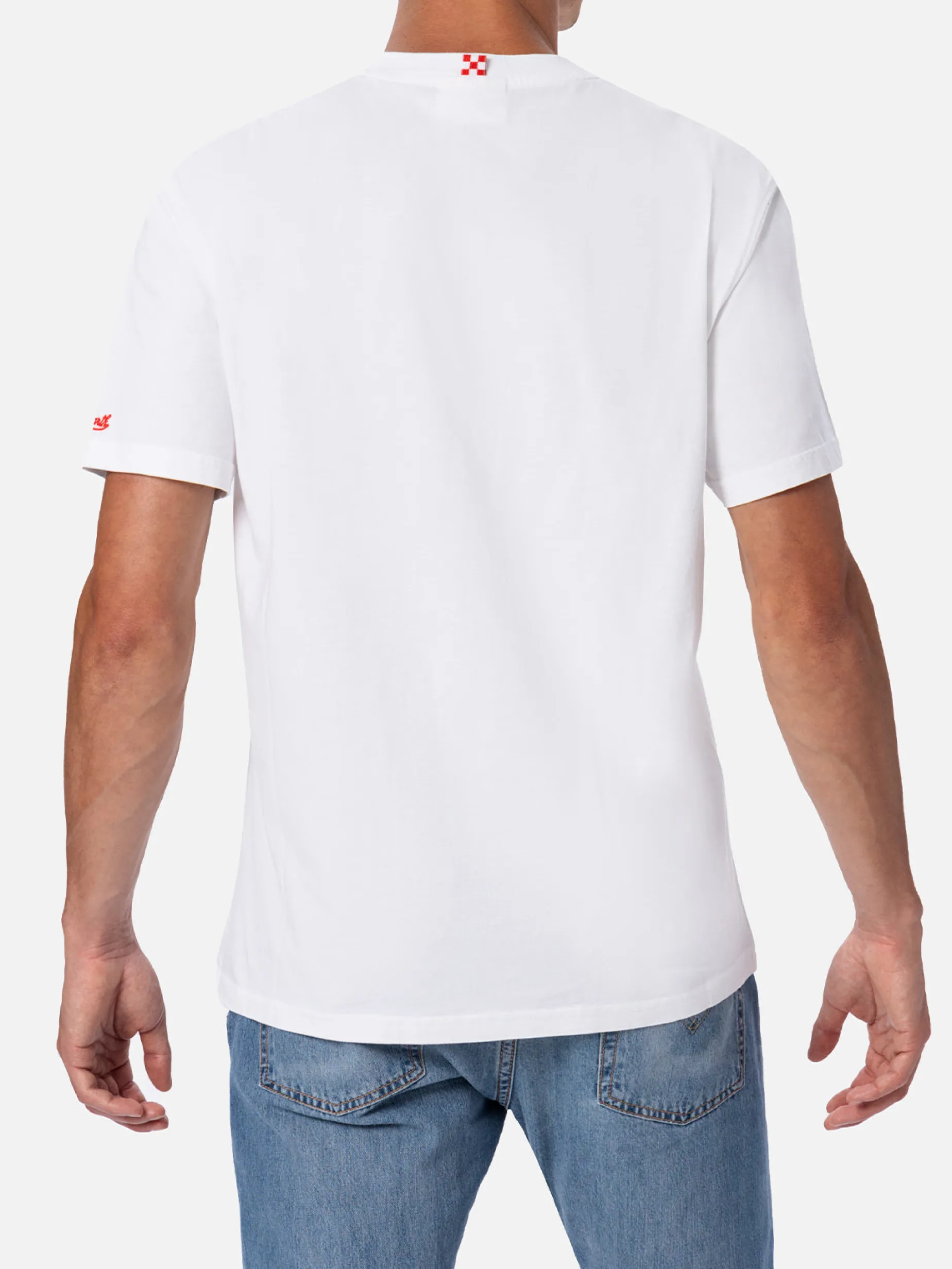 Baumwoll-T-Shirt für Herren mit Aperol-Spritz-Aufdruck und Stickerei | APEROL SPECIAL EDITION