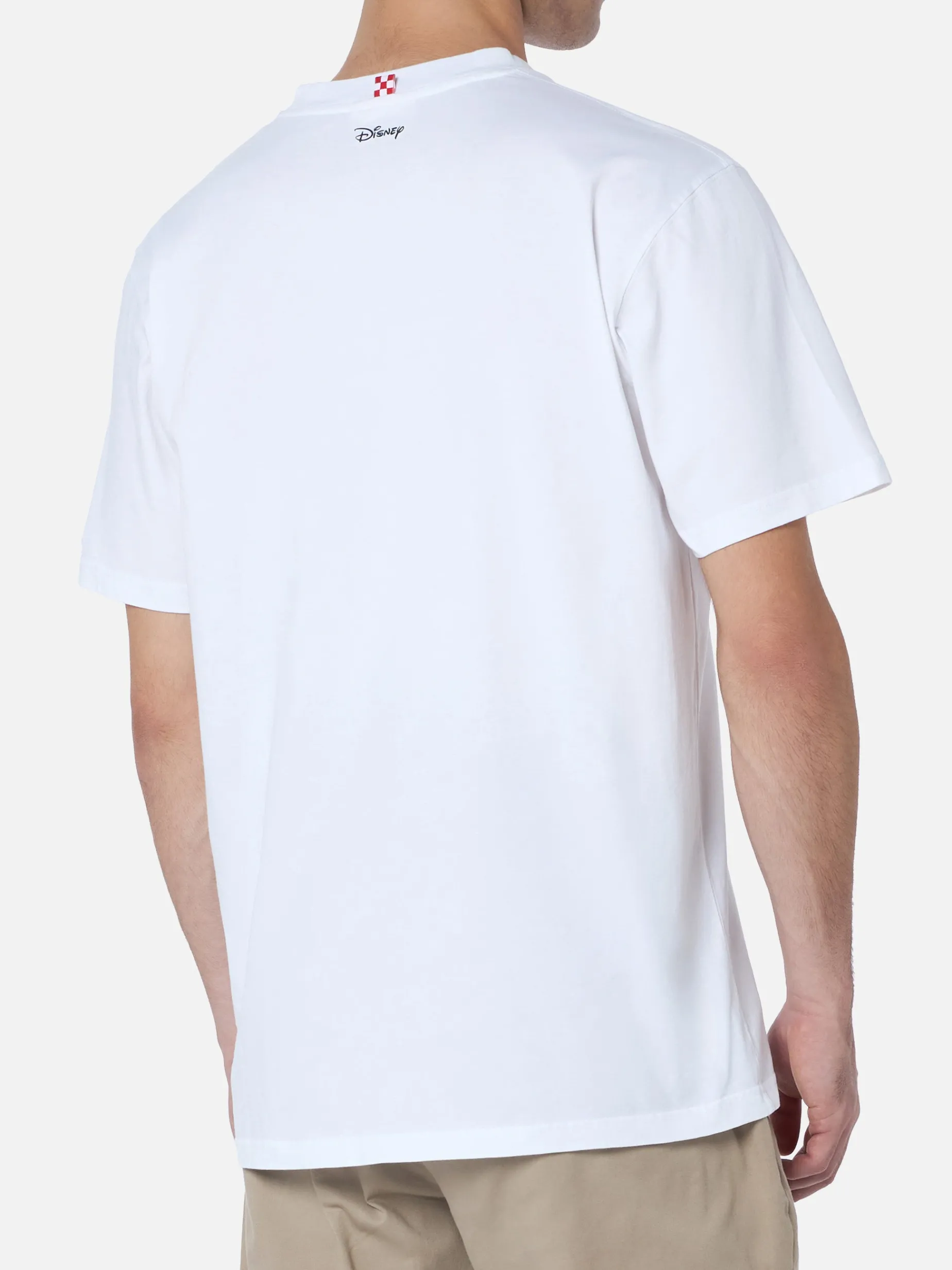 Baumwoll-T-Shirt für Herren mit Mickey Mouse-Aufdruck und Stickerei | DISNEY SPECIAL EDITION