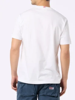 Baumwoll-T-Shirt für Herren mit Gin Tonic-Stickerei