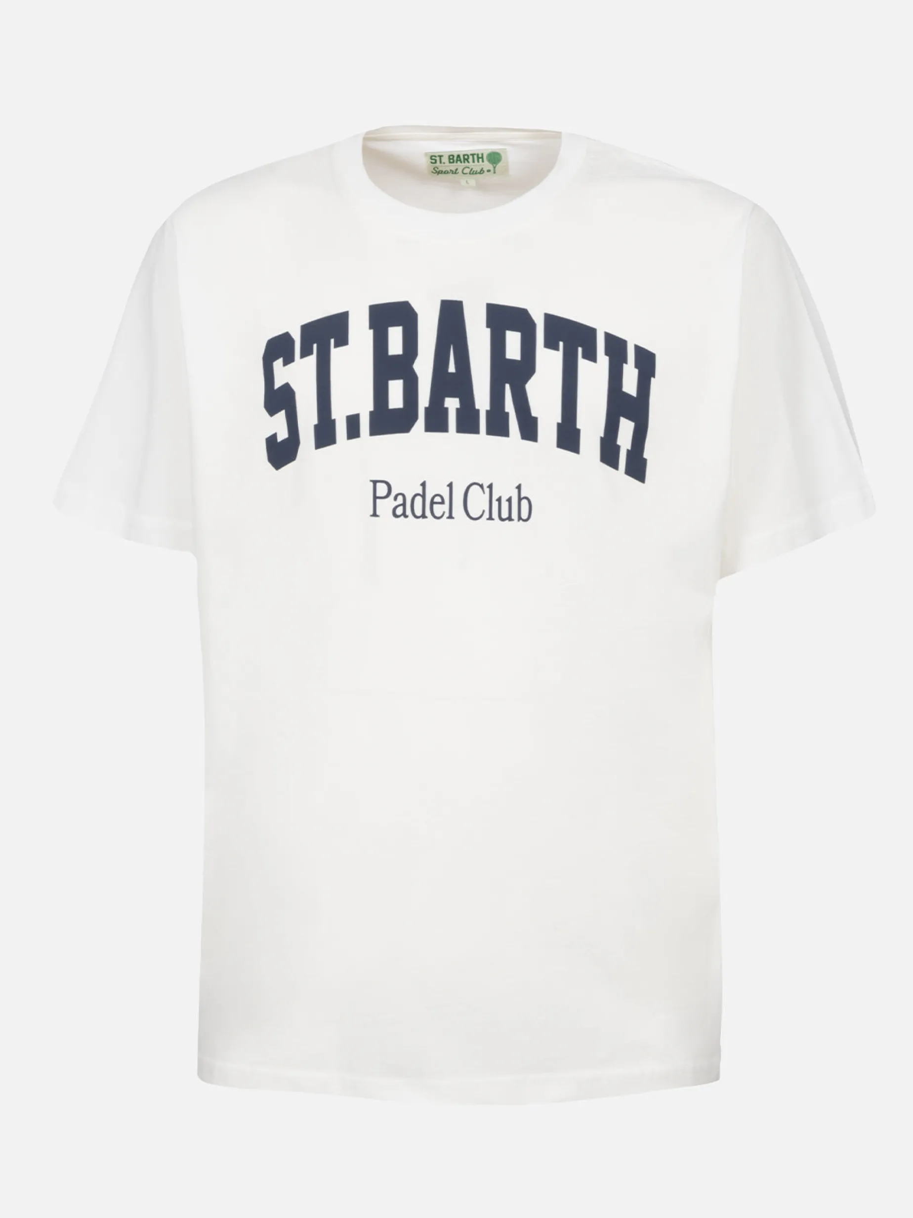 Baumwoll-T-Shirt für Herren mit platziertem St. Barth Padel Club-Aufdruck