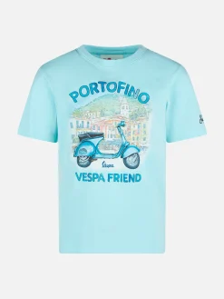 Baumwoll-T-Shirt für Jungen mit Portofino-Vespa-Freund | Vespa® Sonderedition