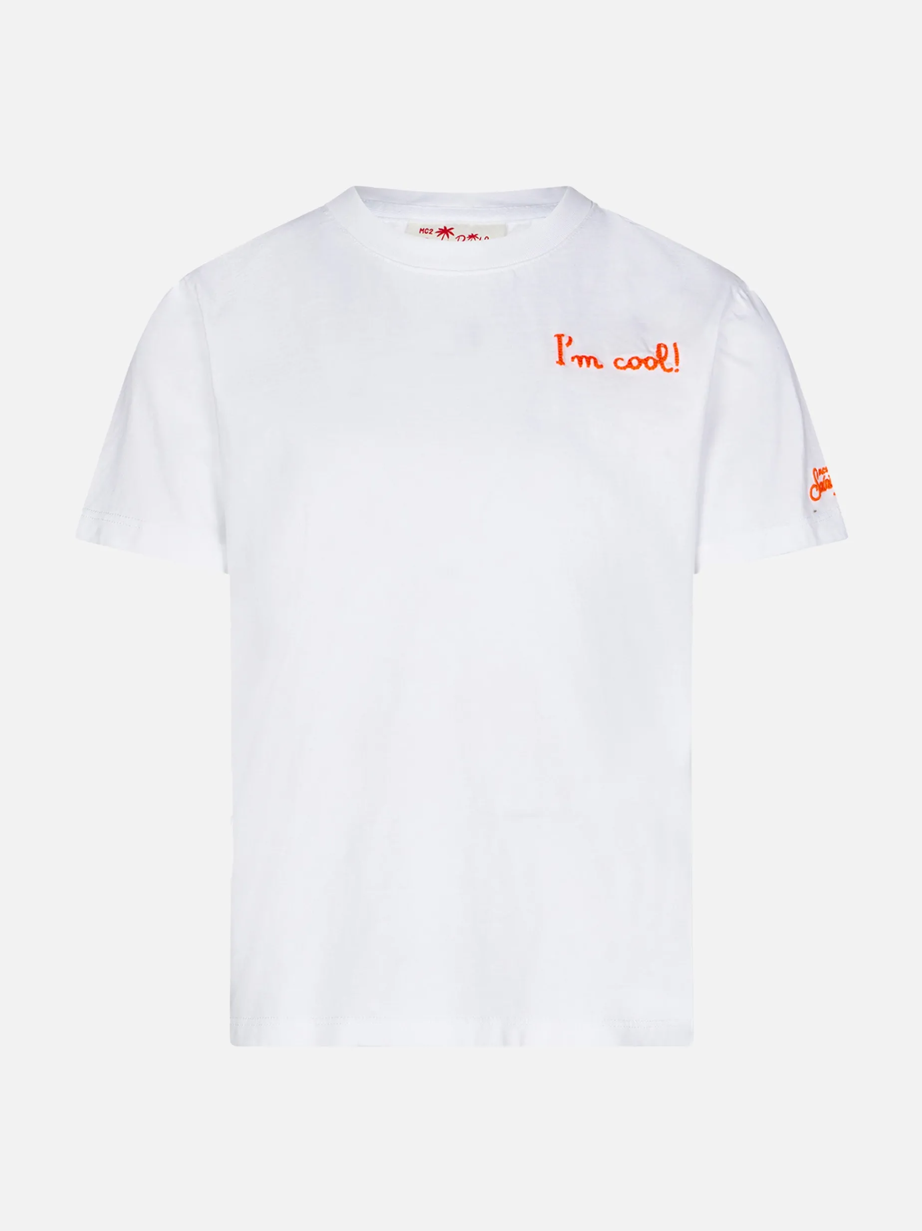 Baumwoll-T-Shirt für Jungen mit „I'm cool“-Stickerei vorne und Snoopy auf der Rückseite | PEANUTS™ SONDEREDITION