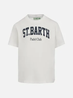 Baumwoll-T-Shirt für Jungen mit St. Barth Padel Club-Aufdruck