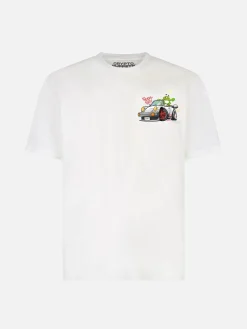 Baumwoll-T-Shirt für Jungen mit Kryptopuppen-Krokodil-Print | CRYPTOPUPPET-SONDERAUSGABE