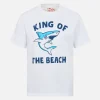 Baumwoll-T-Shirt für Jungen mit „King of the Beach“-Haifisch-Aufdruck