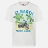 Baumwoll-T-Shirt für Jungen mit Motorradaufdruck