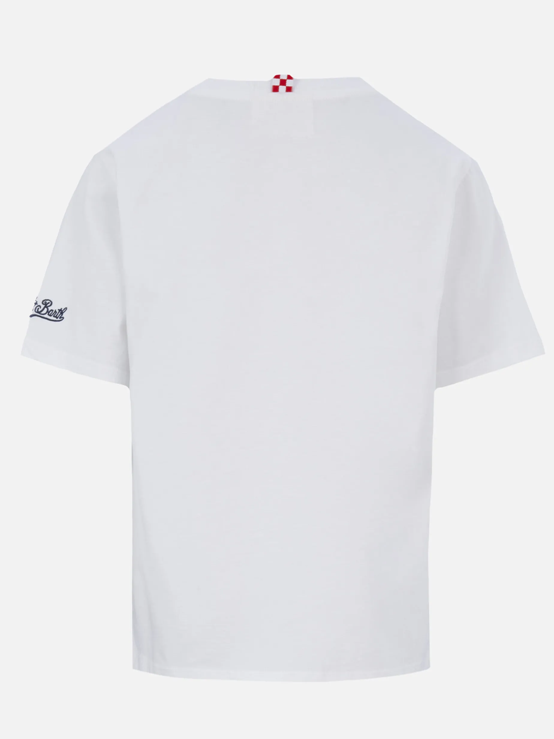 Baumwoll-T-Shirt für Jungen mit St. Barth Vespa Friends-Aufdruck | VESPA SPECIAL EDITION