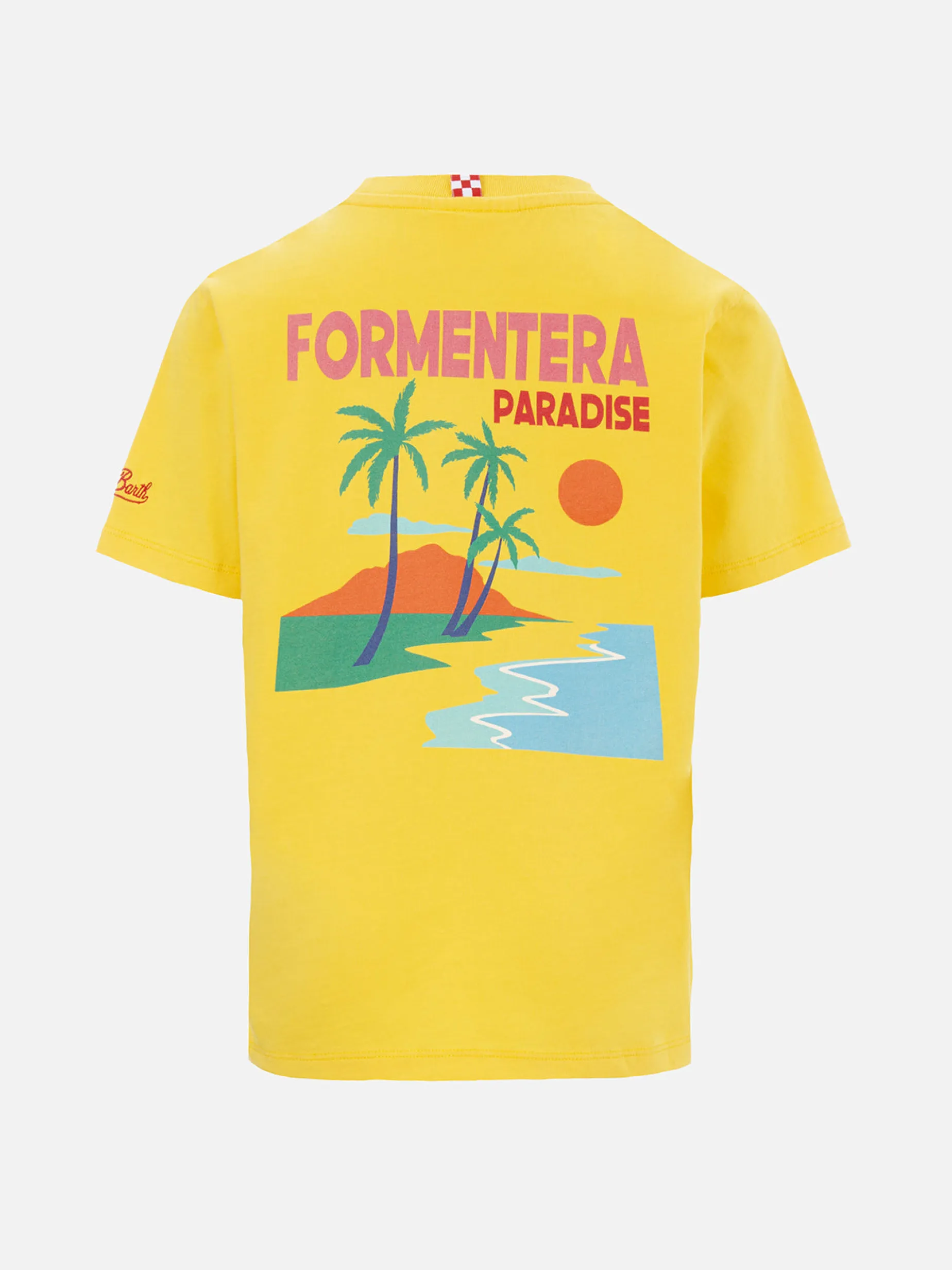 Baumwoll-T-Shirt für Jungen mit Formentera-Postkartendruck
