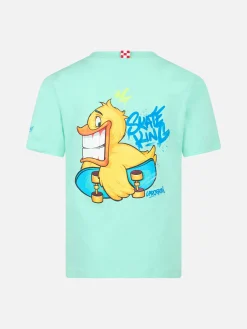 Baumwoll-T-Shirt für Jungen mit Kryptopuppen-Enten-Aufdruck | CRYPTOPUPPET-SONDERAUSGABE