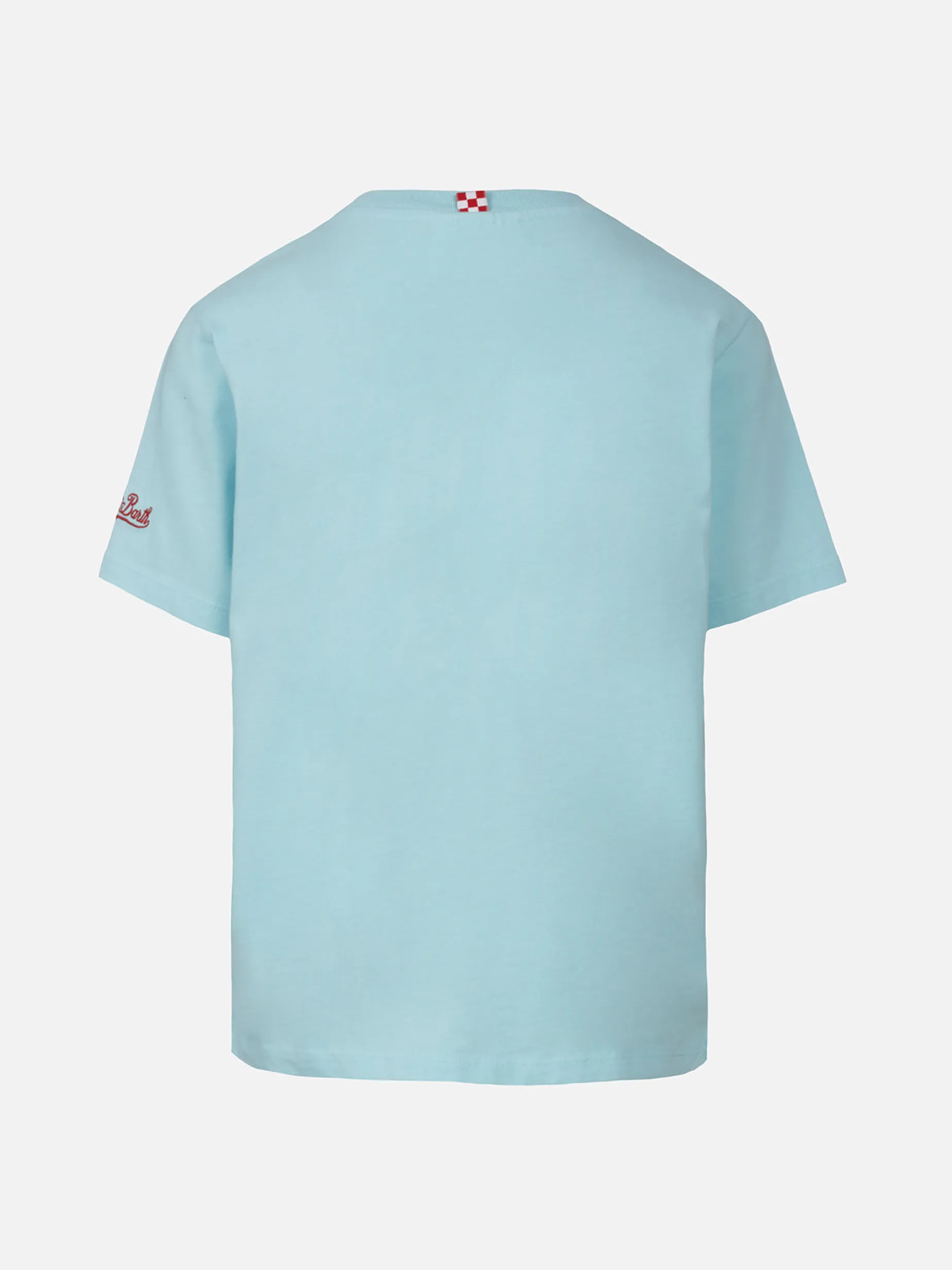 Baumwoll-T-Shirt für Jungen mit Snoopy-Aufdruck und St. Barth is cool-Stickerei | SNOOPY PEANUTS SONDEREDITION