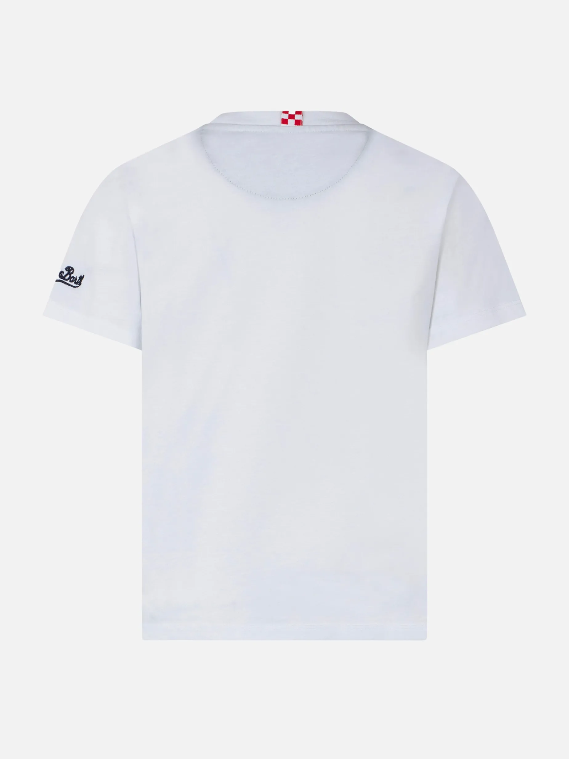 Baumwoll-T-Shirt für Jungen mit bedruckter Tasche