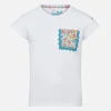Baumwoll-T-Shirt für Mädchen mit Tasche