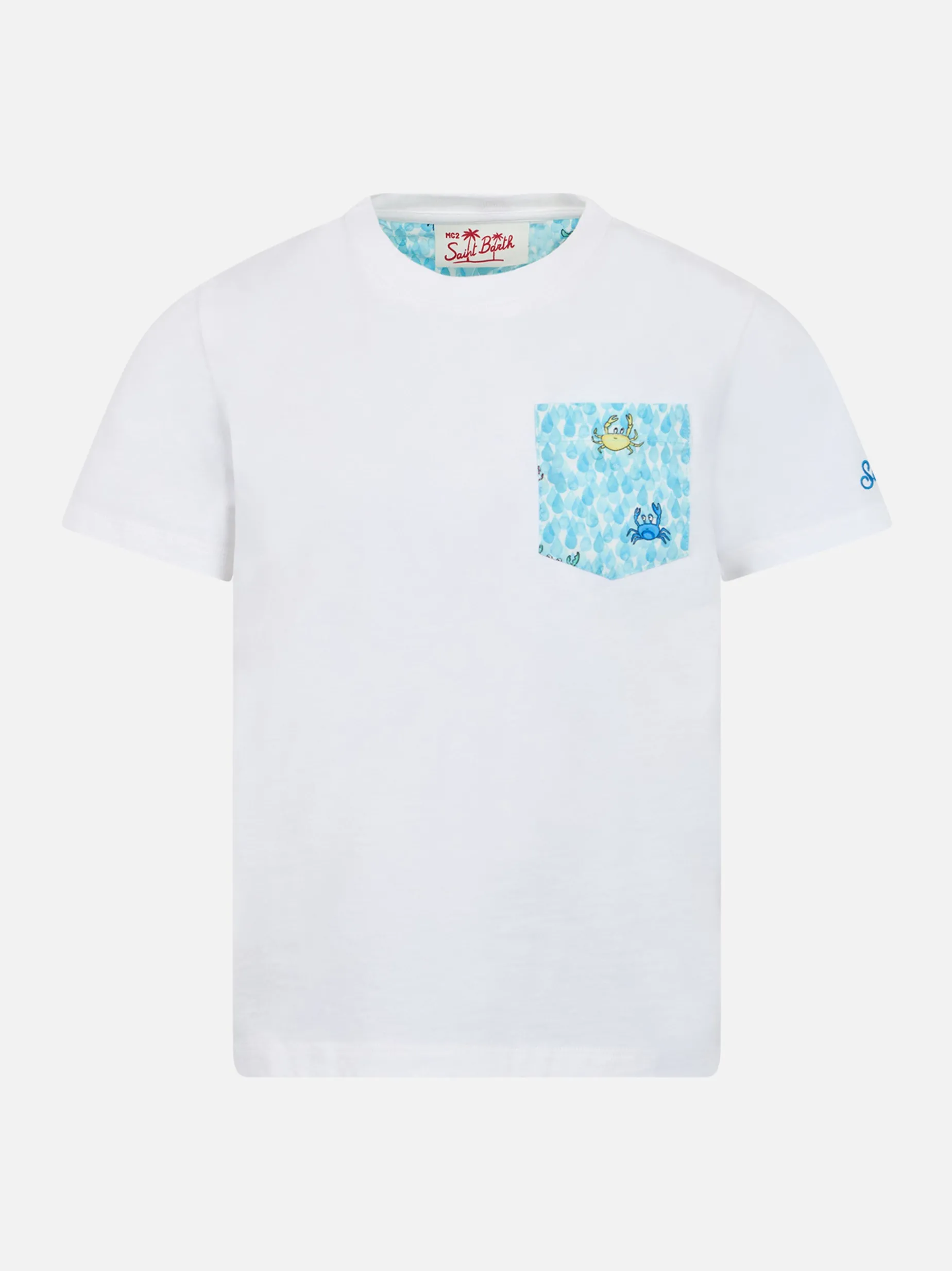 Baumwoll-T-Shirt Kea für Jungen mit bedruckter Tasche