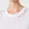 Baumwoll-T-Shirt mit Love St. Barth-Stickerei