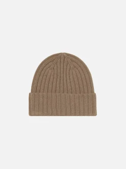 Beige Herrenmütze mit St. Barth-Stickerei