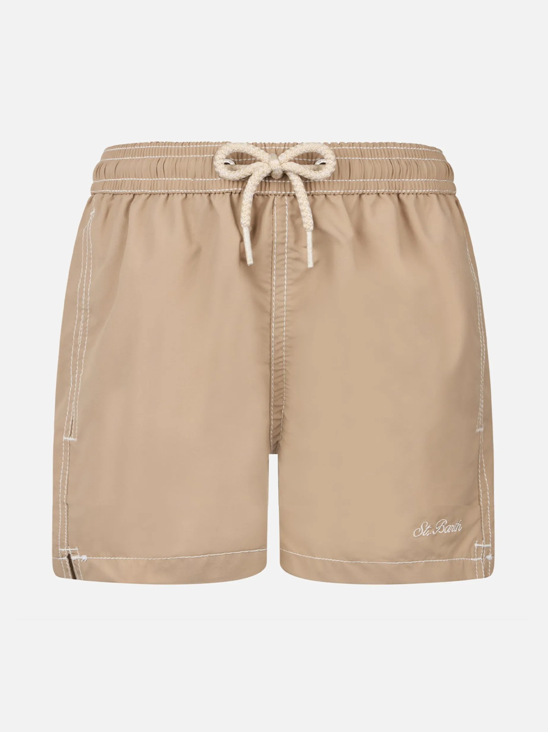 Beige mittellange Badeshorts für Jungen Patmos Jr