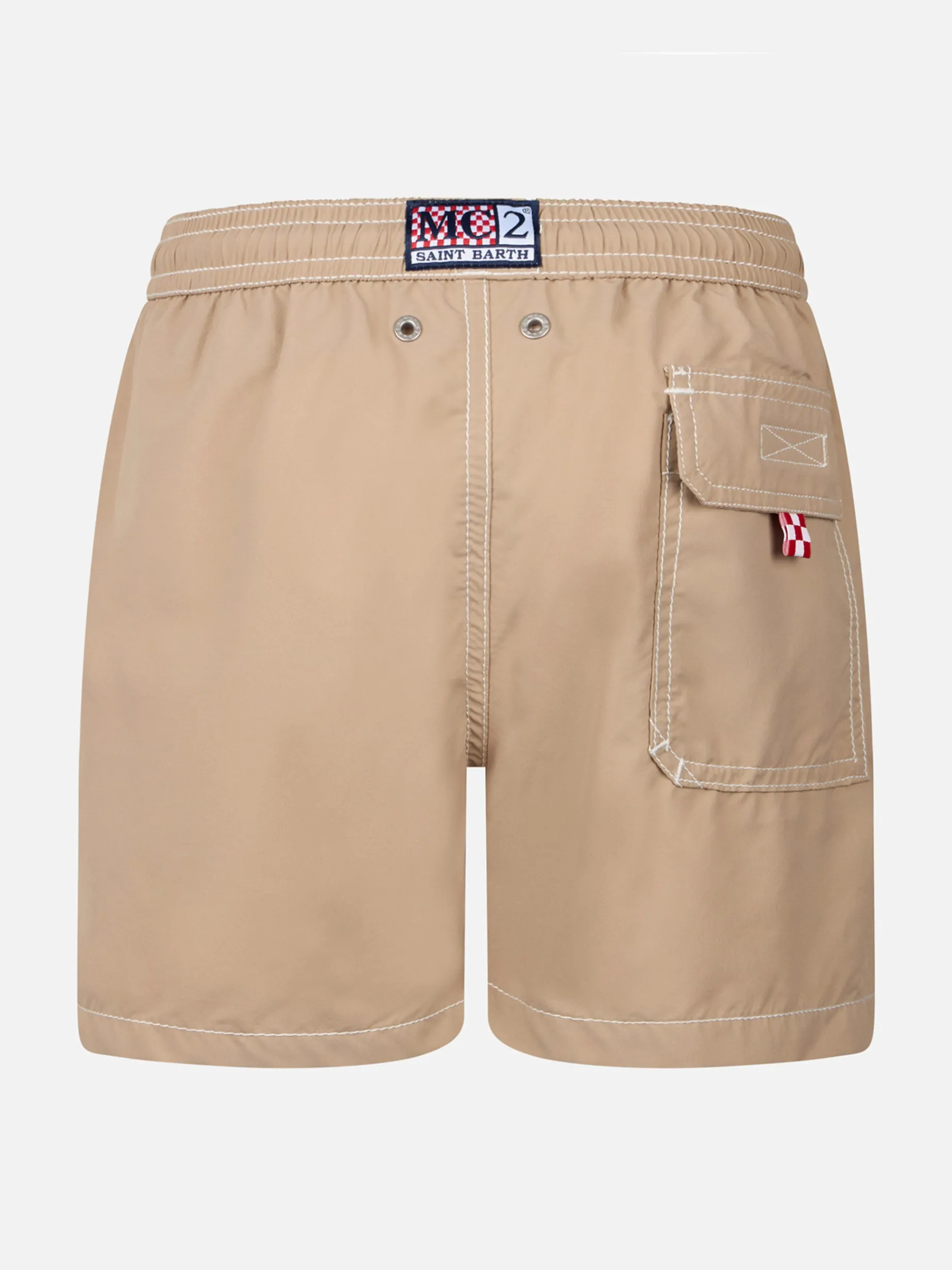 Beige mittellange Badeshorts für Jungen Patmos Jr