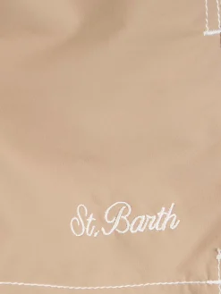 Beige mittellange Badeshorts für Jungen Patmos Jr