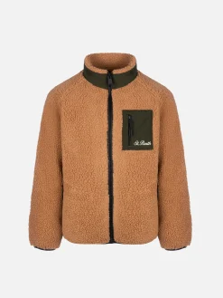 Beige Sherpa-Jacke Keystone für Jungen mit Snoopy-Aufdruck | SNOOPY PEANUTS SPECIAL EDITION