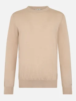 Beigefarbener Pullover aus Merinowolle von Man Regent