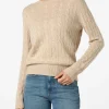 Beigefarbener Pullover Sorbonne aus Kaschmirmischung für Damen