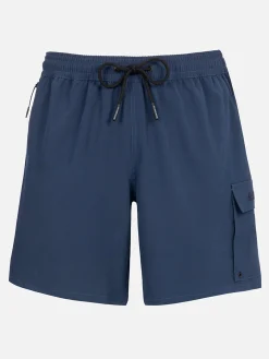 Blaue Comfort-Badeshorts für Herren
