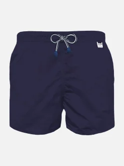 Blaue, marineblaue Badeshorts für Jungen aus hellem Stoff | Pantone® Sonderausgabe