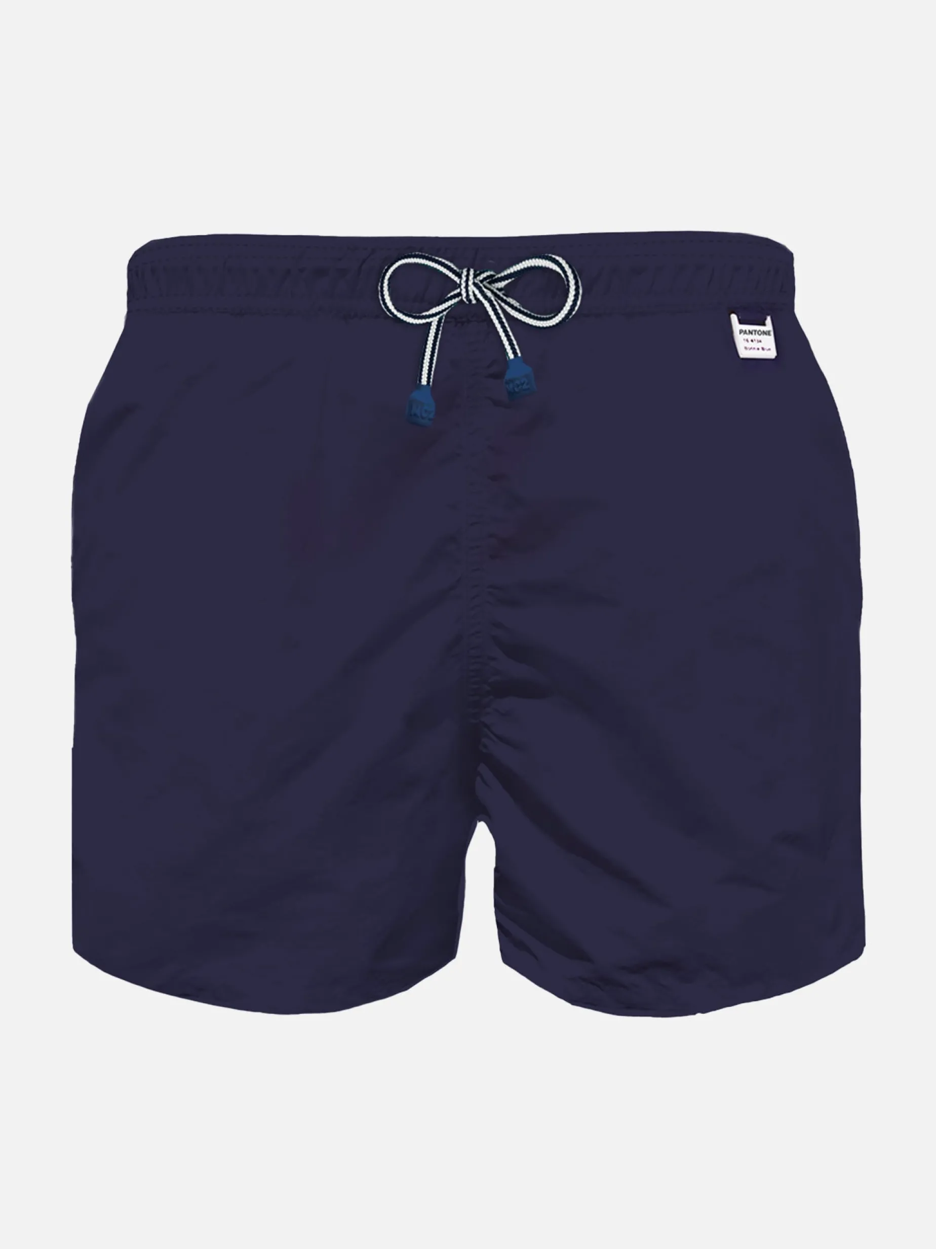 Blaue, marineblaue Badeshorts für Jungen aus hellem Stoff | Pantone® Sonderausgabe
