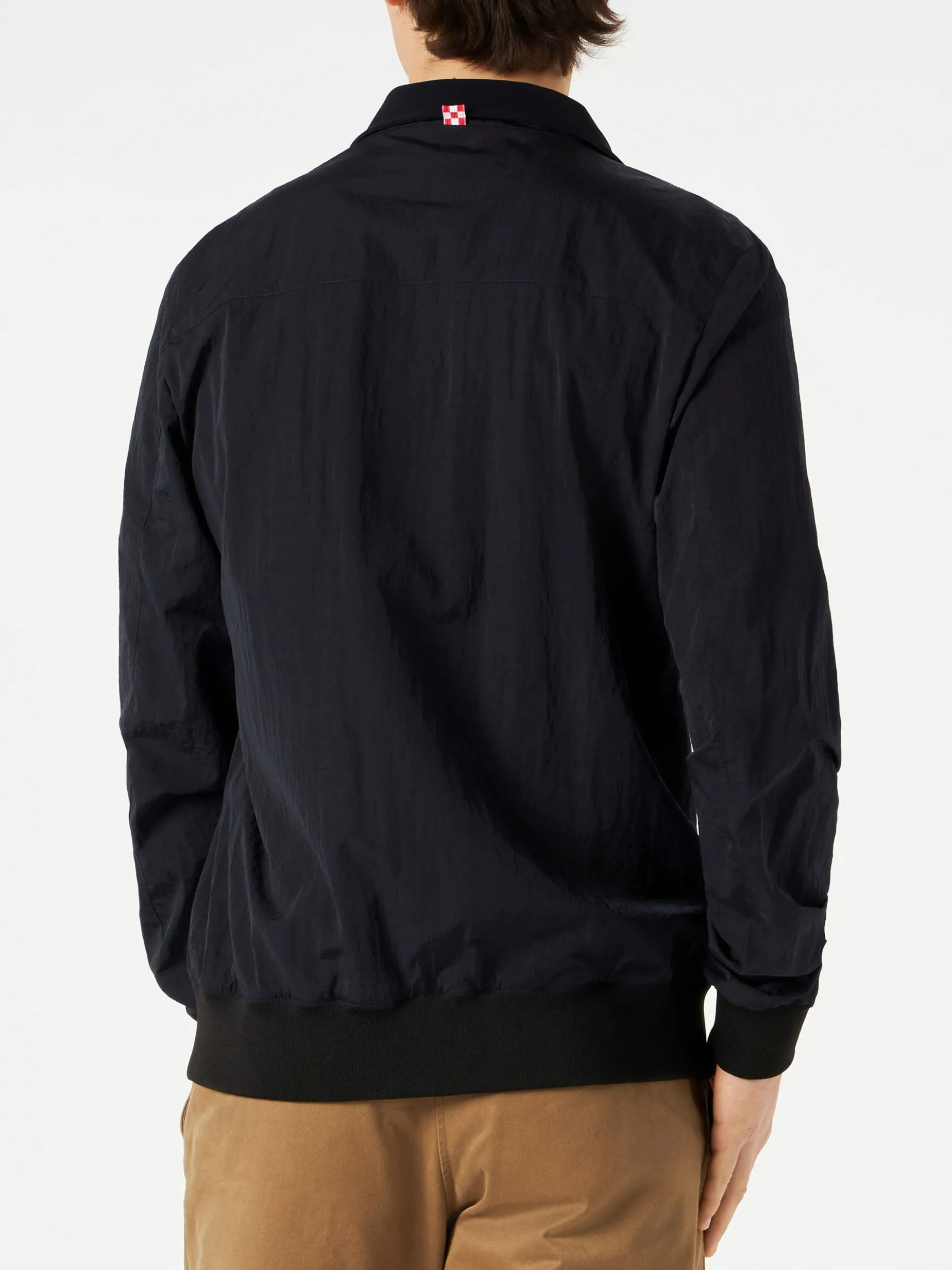 Blaue Matrosenjacke mit Reißverschluss