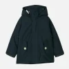 Blaue Parkajacke mit Kapuze für Jungen