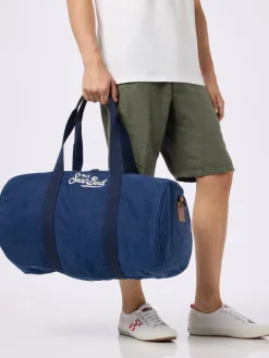 Blaue Reisetasche aus Leinen Jetleg