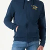 Blauer Kapuzenpullover aus Baumwolle mit Magnum Marine Saint Barth-Stickerei | MAGNUM MARINE SONDEREDITION