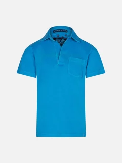 Blaues Jersey-Polo für Jungen