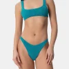 Blaugrüner klassischer Lurex-Crinkle-Bikini für Damen Naima Naomi
