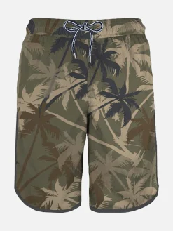 Boardshorts mit Palmen-Print